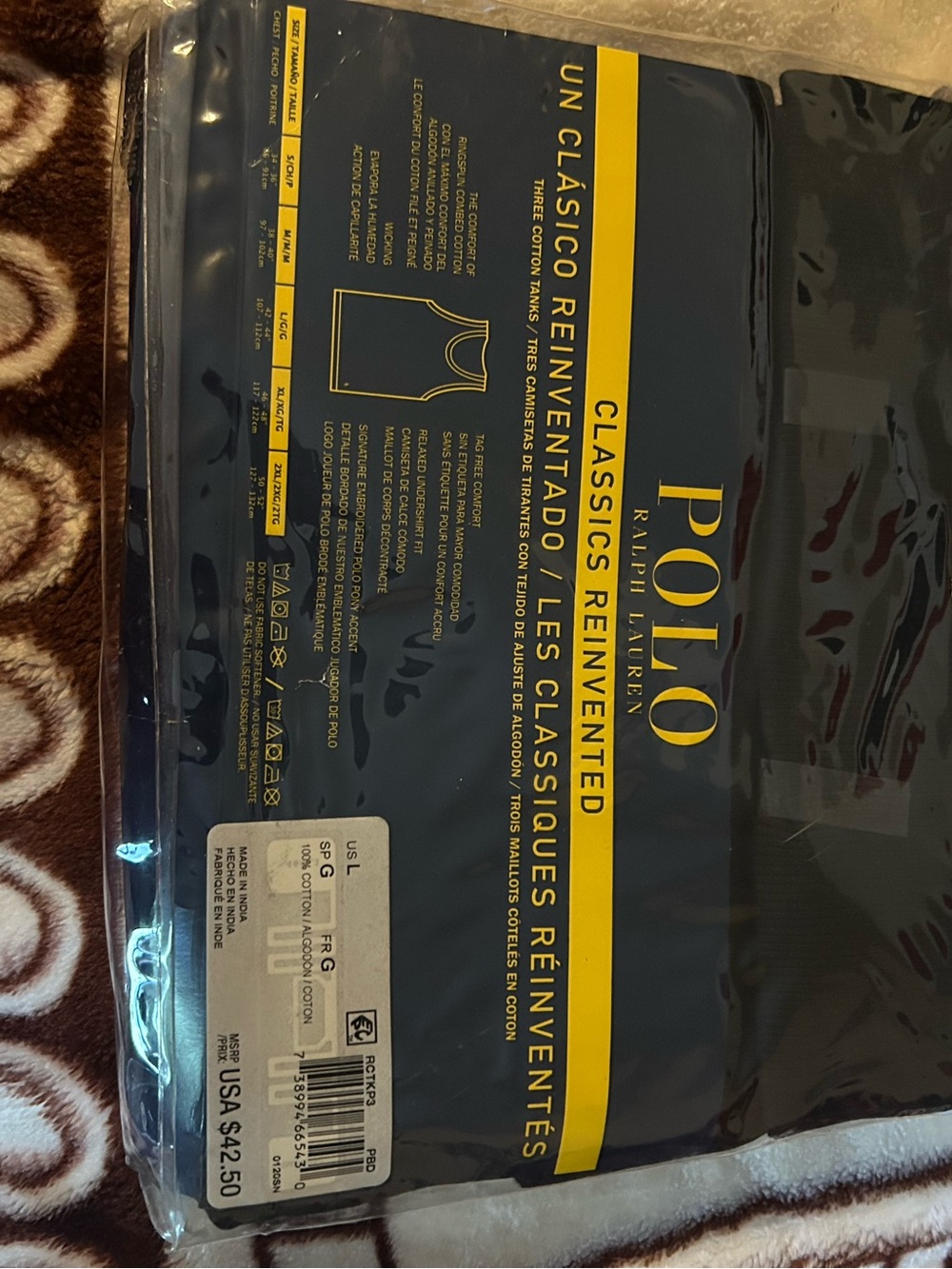 Polo by Ralph Lauren Navy Blue Tank Top 3-Pack